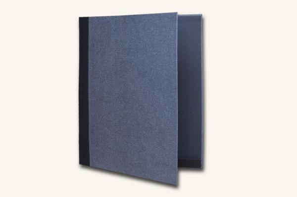 Notenmappe Orchester 35 x 27 cm, anthrazit, Leinen schwarz